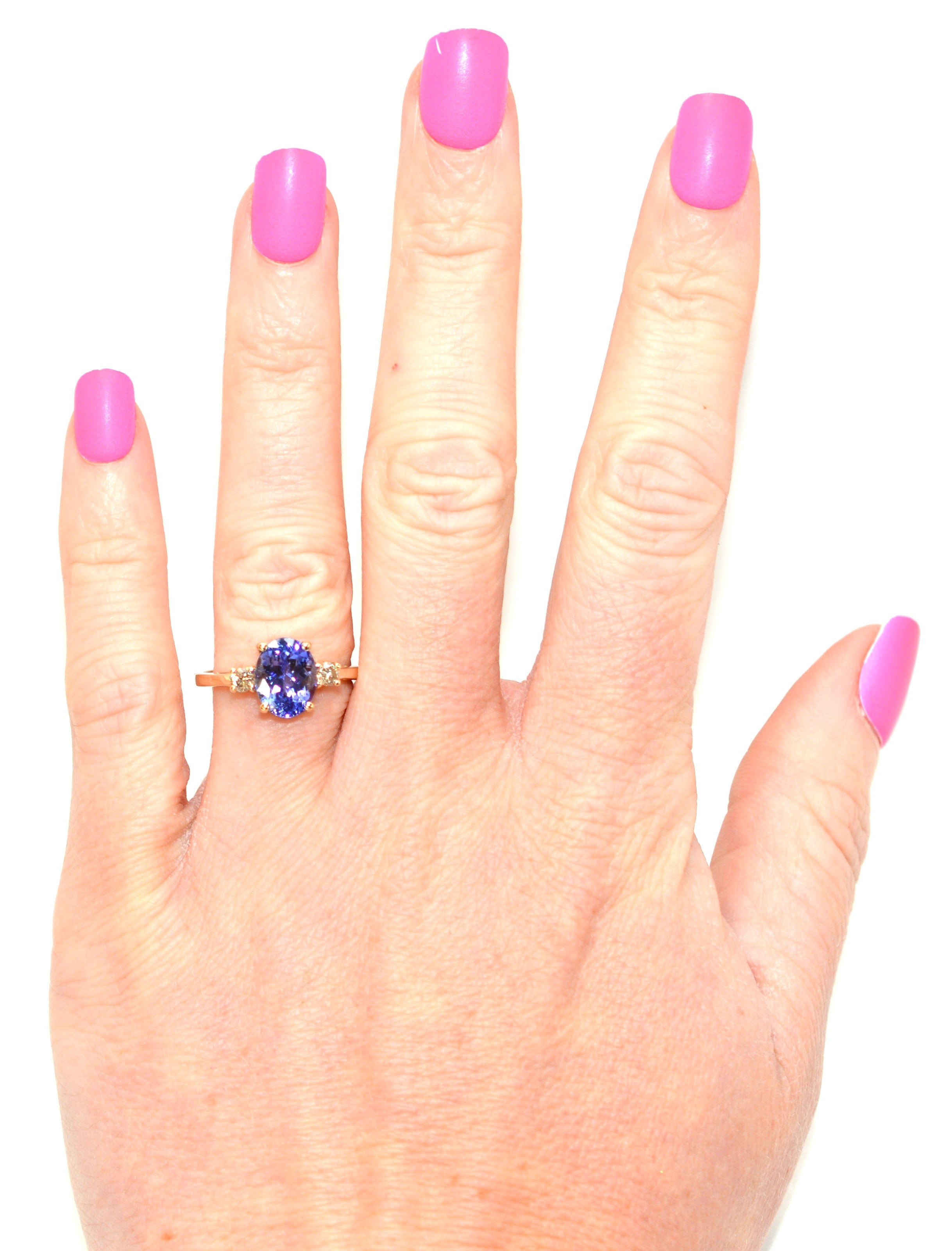 Tanzanite Arrowhead Ring - December Birthstone Shield Blue Tanzanite R –  Anueva Jewelry